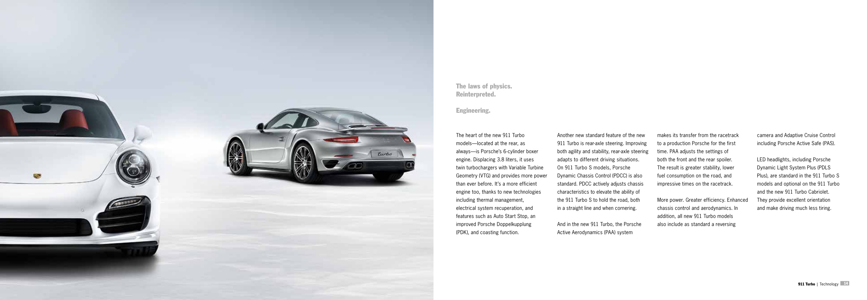 2014 Porsche 911 Turbo Brochure Page 52
